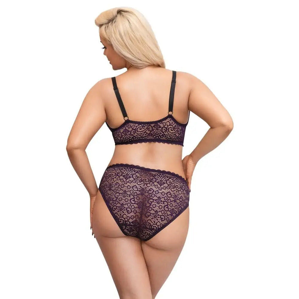 Cottelli Curves Delicate Lace Bralette and Briefs - and - Fast Shipping - Sale United Kingdom Stoke-on-trent