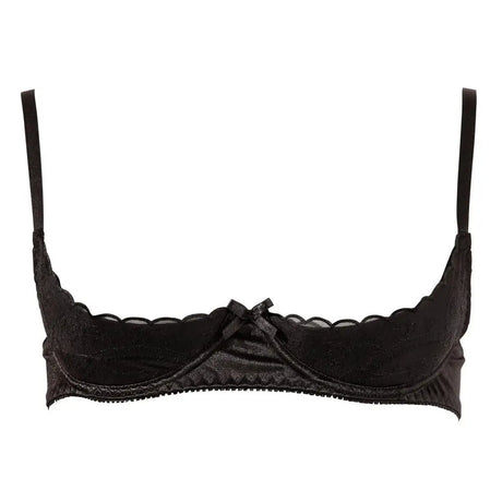 Cottelli Half Cup Bra Black - Fast Shipping - Sale United Kingdom Stoke-on-trent