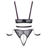 Cottelli Lace and Chain Bondage Crotchless Set - Fast Shipping - Sale United Kingdom Stoke-on-trent