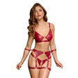 Cottelli Red Crotchless Bondage Set - Fast Shipping - Sale United Kingdom Stoke-on-trent