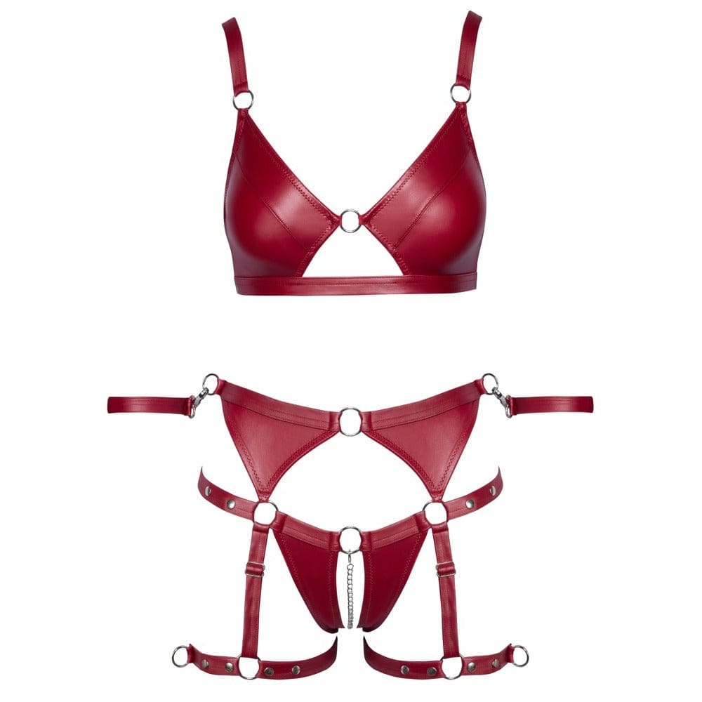 Cottelli Red Crotchless Bondage Set - Sale