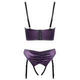 Cottelli Satin Quarter Cup Bra Set - Fast Shipping - Sale United Kingdom Stoke-on-trent