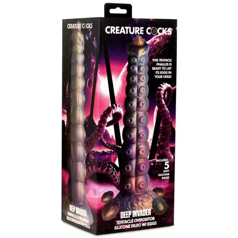Creature Cocks Deep Invader Tentacle Ovipositor Silicone Dildo with Eggs - Save 30% - United Kingdom Stoke-on-trent