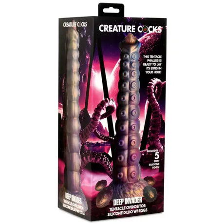 Creature Cocks Deep Invader Tentacle Ovipositor Silicone Dildo with Eggs - Save 30% - United Kingdom Stoke-on-trent