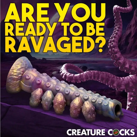 Creature Cocks Deep Invader Tentacle Ovipositor Silicone Dildo with Eggs - Save 30% - United Kingdom Stoke-on-trent