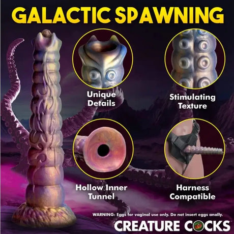Creature Cocks Deep Invader Tentacle Ovipositor Silicone Dildo with Eggs - Save 30% - United Kingdom Stoke-on-trent