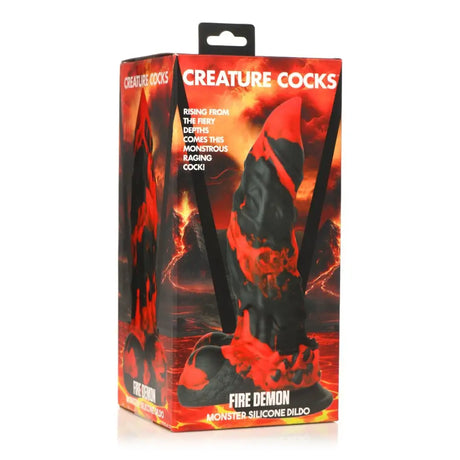 Creature Cocks Fire Demon Monster Silicone Dildo - Save 25% - Fast Shipping - United Kingdom Stoke-on-trent
