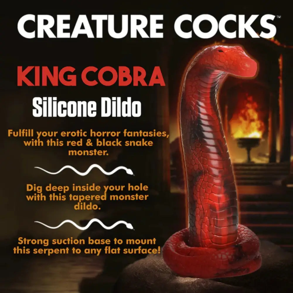 Creature Cocks King Cobra Silicone Dildo 8.5 - Save 25% - Fast Shipping - United Kingdom Stoke-on-trent
