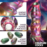 Créature Cocks Larva Silicone Ovipositor Dildo avec œufs