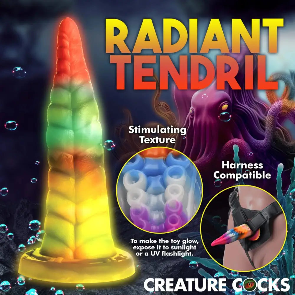 Creature Cocks Luminoctopus Glow-in-the-dark Tentacle Dildo - Glow-in-the-dark - Fast - New Products United Kingdom Stoke-on-trent