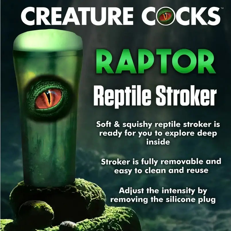 Creature Cocks Raptor Reptile Stroker - Save 35% - Fast Shipping - Sale United Kingdom Stoke-on-trent