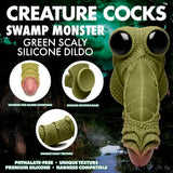 Creature Cocks Swamp Monster Scaly Silicone Dildo Green - Save 25% - 10% - Dildos United Kingdom Stoke-on-trent