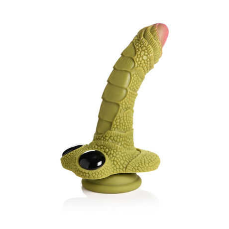 Creature Cocks Swamp Monster Scaly Silicone Dildo Green - Save 20%