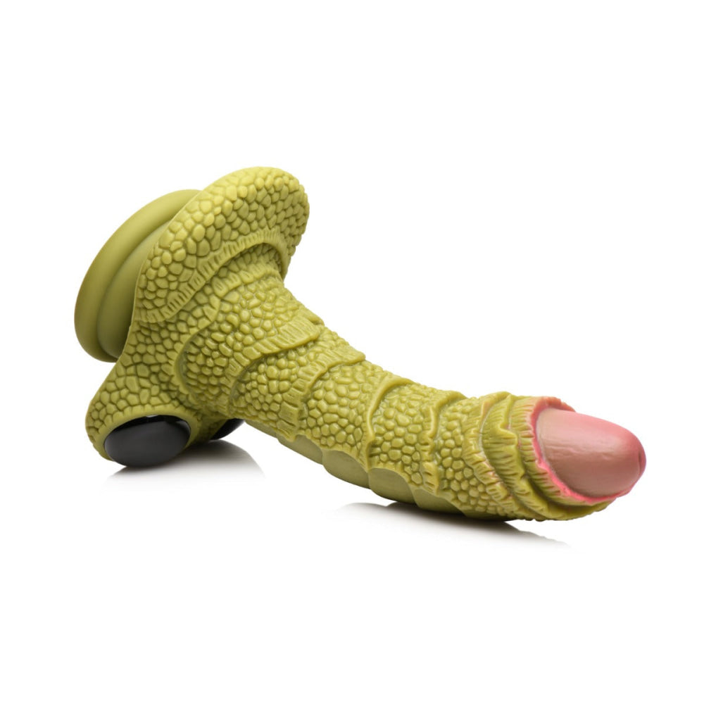 Creature Cocks Swamp Monster Scaly Silicone Dildo Green