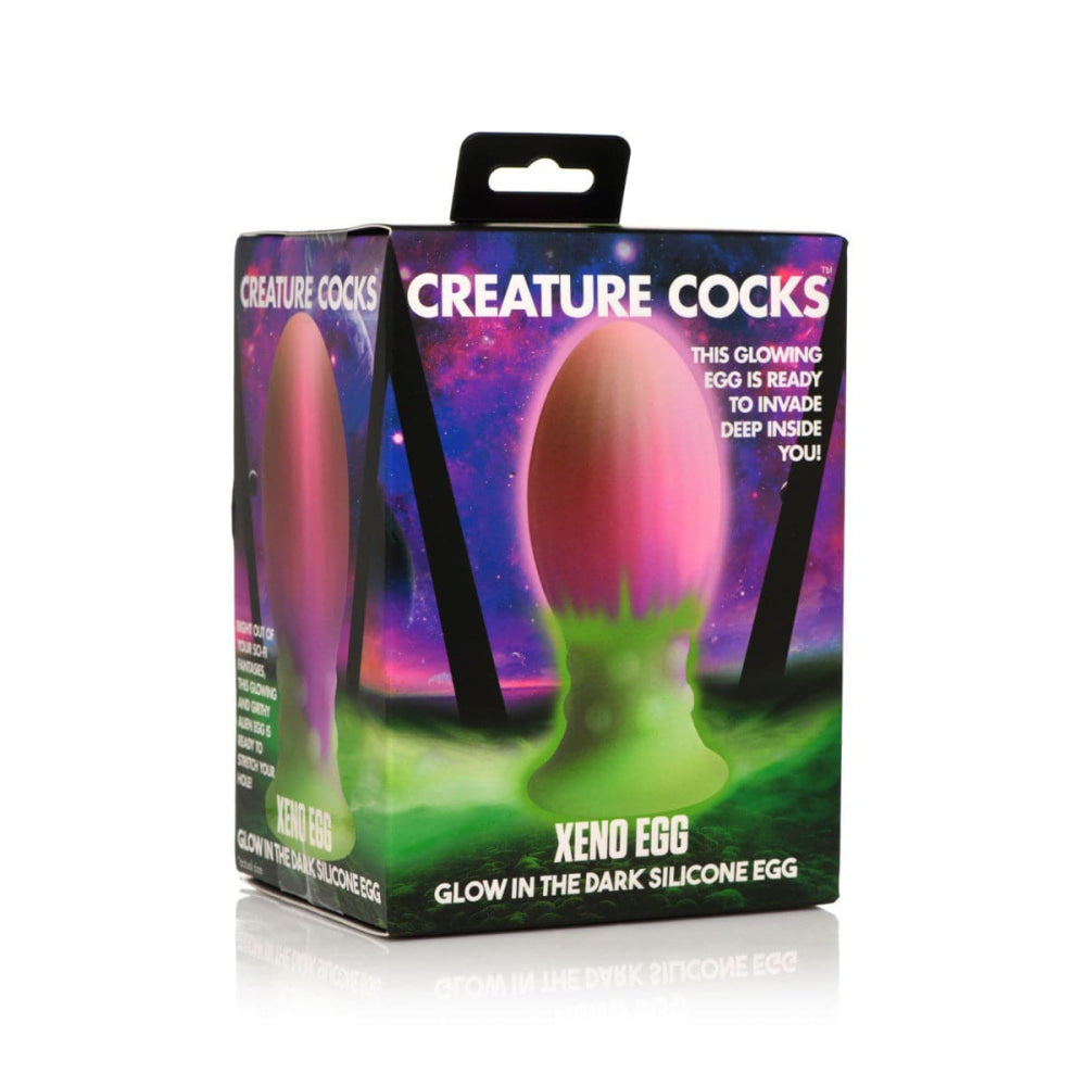 Creature Cocks Xeno Egg Glow in the Dark Silicone Egg Pink