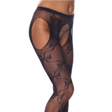 Crotchless Black Fishnet Lace Detail Tights - Save 15% - Fast Shipping - Sale United Kingdom Stoke-on-trent