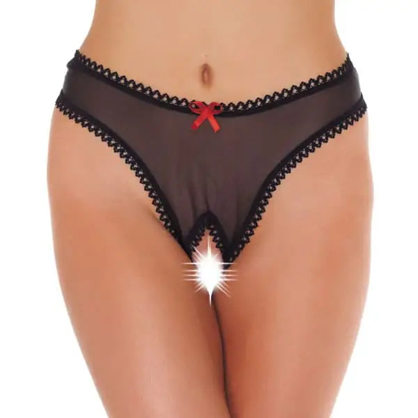 Crotchless Sheer Black Gstring - Save 25% - Gstring - Fast Shipping - Sale United Kingdom Stoke-on-trent