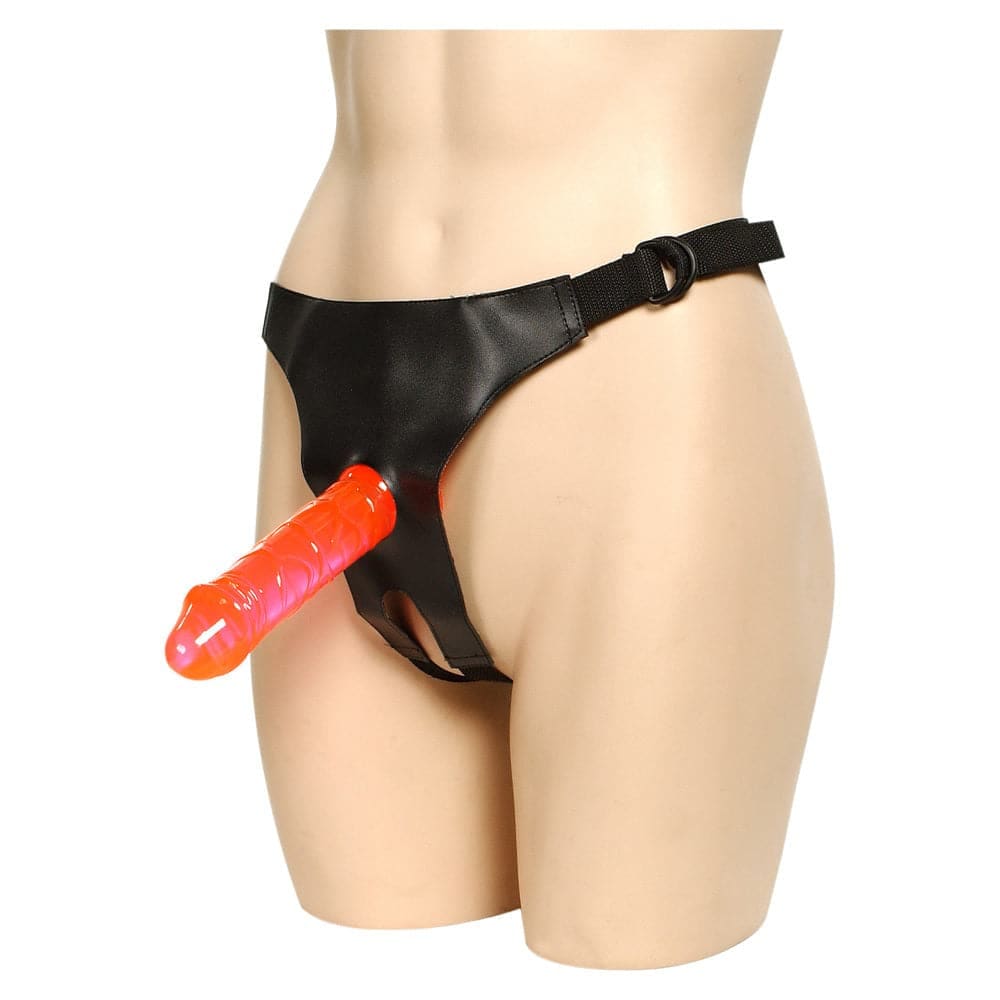 Crotchless Strap on Harness with 2 Dongs - Save 30% - Dildo