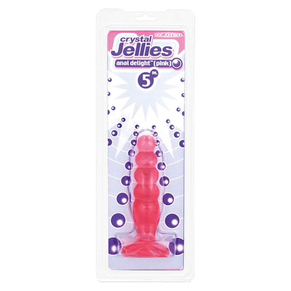 Crystal Jellies Anal Delight Butt Plug Pink - Save 30% - Dildos