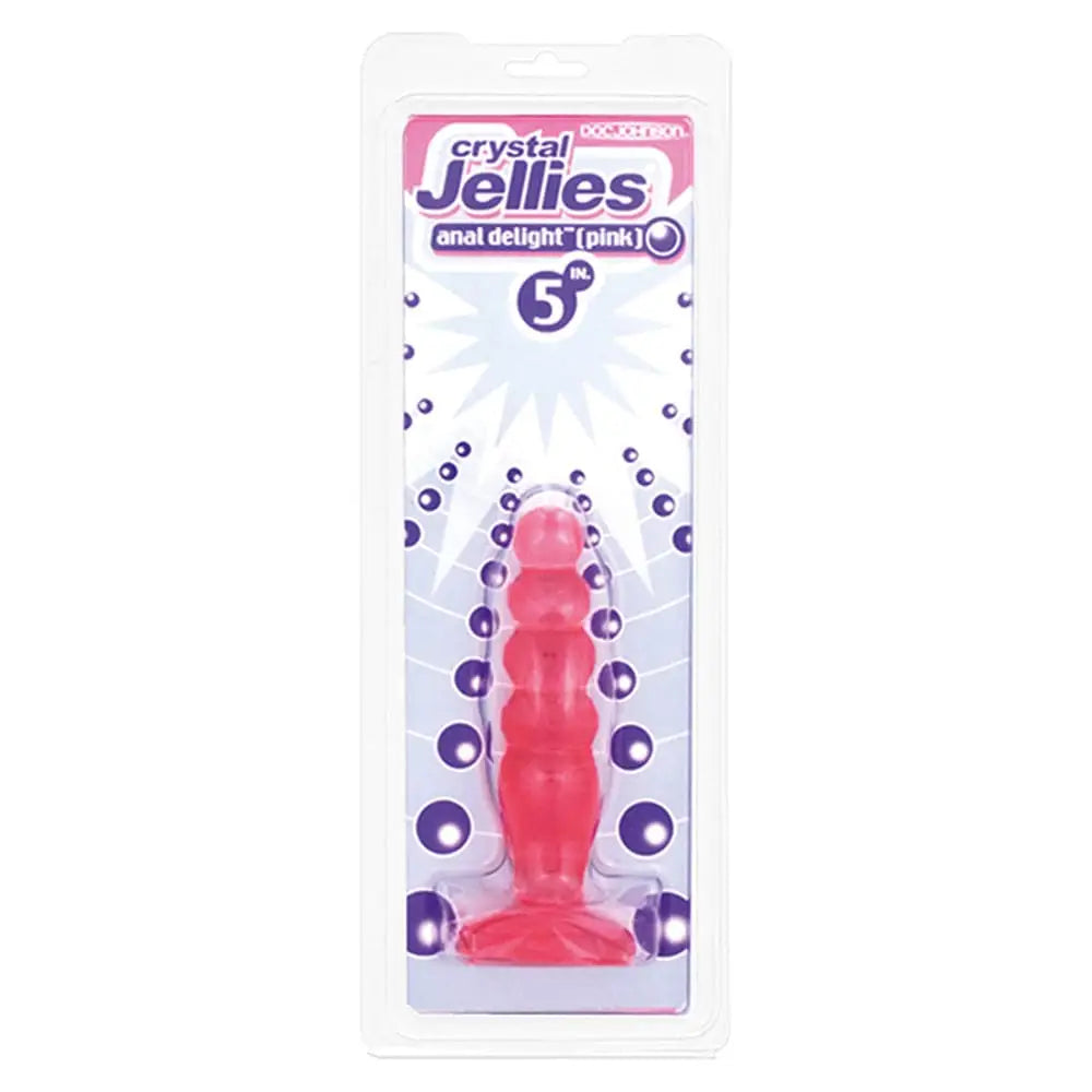 Crystal Jellies Anal Delight Butt Plug Pink - Save 25% - Fast Shipping - Dildos United Kingdom Stoke-on-trent