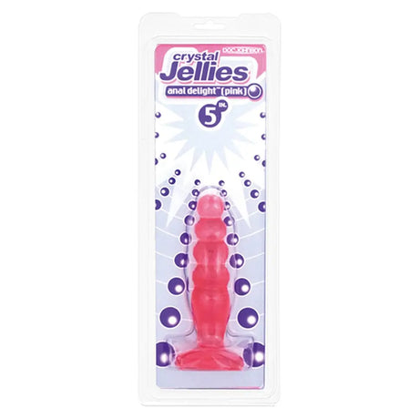 Crystal Jellies Anal Delight Butt Plug Pink - Save 25% - Fast Shipping - Dildos United Kingdom Stoke-on-trent