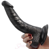 Curved 9 Inch Rebel Dildo Black - Save 25% - Fast Shipping - United Kingdom Stoke-on-trent