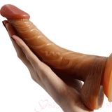 Curved 9 Inch Rebel Dildo Brown - Save 20% - Fast Shipping | Sexy Emporium