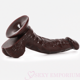 Curved G-Spot 5.5 Inch Realistic Dildo Brown