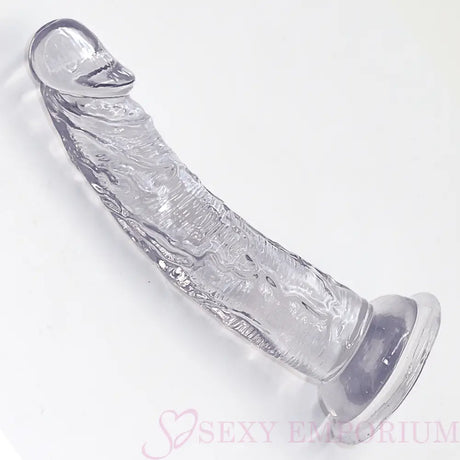 Curved G-spot Dildo - Clear - Dildos - Save 15% - G-spot - Fast Shipping - United Kingdom Stoke-on-trent