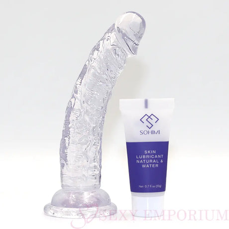 Curved G-spot Dildo - Clear - Dildos - Save 15% - G-spot - Fast Shipping - United Kingdom Stoke-on-trent