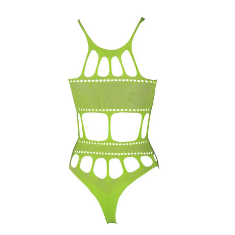 Cut out Thong Bodysuit Neon Green Plus Size out Fast Shipping Sexy Lingerie United Kingdom Stoke on Trent