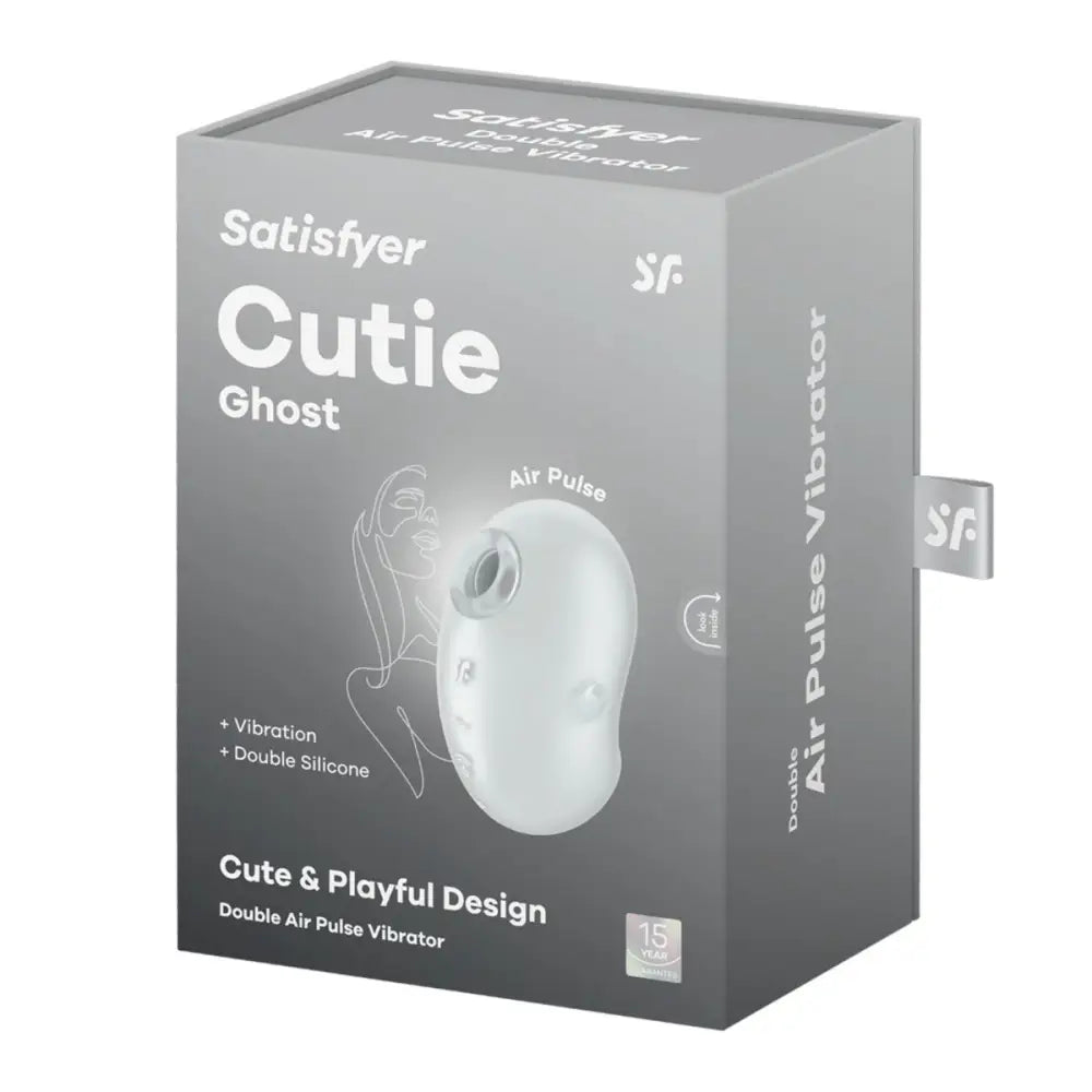 Satisfyer Cutie Ghost White Air Pulse Clitoral Sex Toy with Vibration - Save 30% - Stimulation - Vibrator United Kingdom Stoke-on-trent
