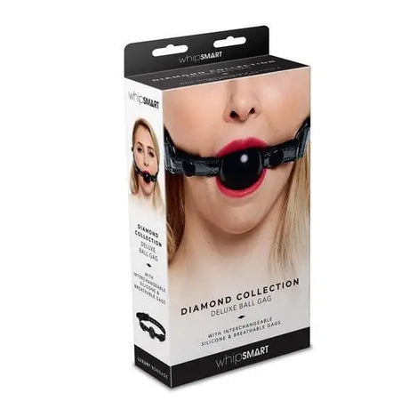 Diamond Ball Gag - Black - Sex Toys - Save 25% - Fast Shipping - Sale United Kingdom Stoke-on-trent