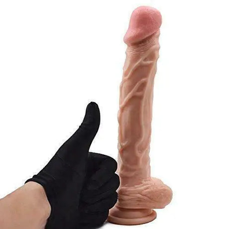 Dildo Big 10 Inch Realistic Suction Cup Large Penis Dong Adult Real Feel Sex Toy - Original Sexy Emporium United Kingdom Stoke-on-trent