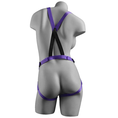 Dillio Strap on Suspender Harness with Silicone 7 Inch Purple - Save 25% - on with - Fast - Dildo United Kingdom Stoke-on-trent