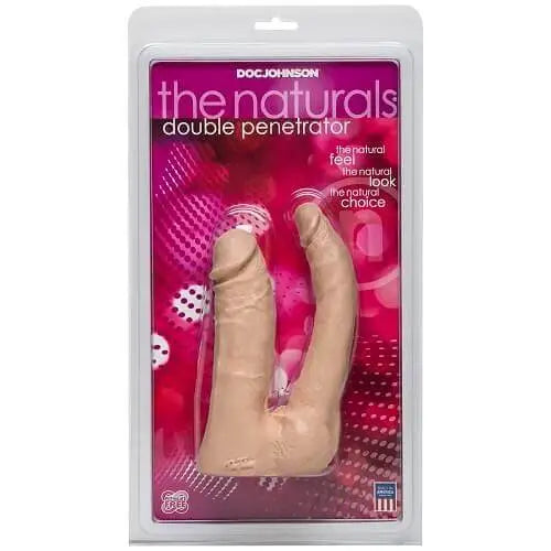 Doc Johnson Double Penetrator Dildo - Flesh - Ended Dildos - Save 15% - Fast Shipping - United Kingdom Stoke-on-trent