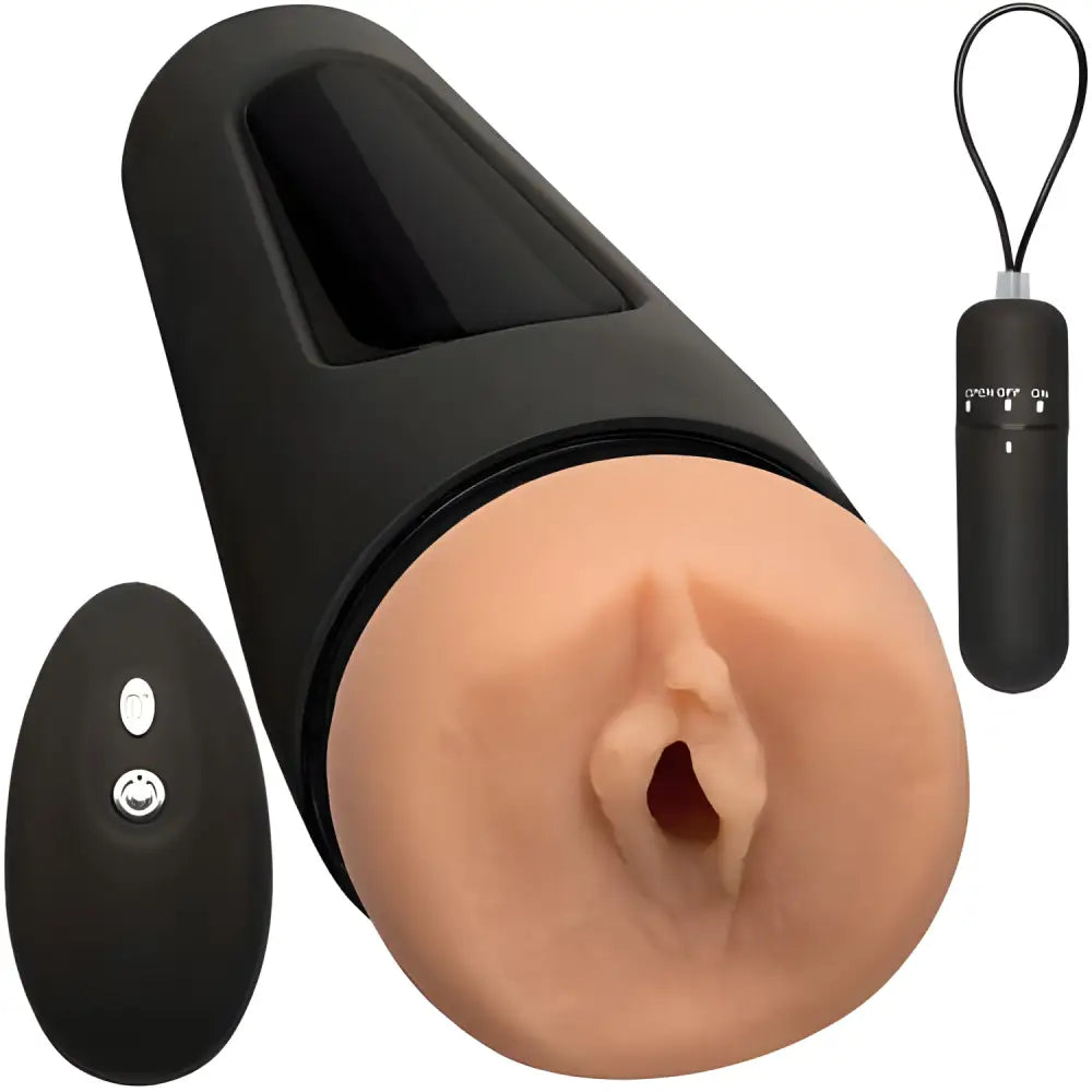Doc Johnson Main Squeeze the Original Vibro Pussy Vibrating Male Masturbator - Masturbators - Save 20% - the - Sale United Kingdom