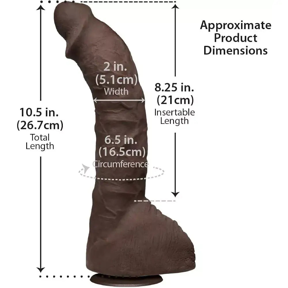 Doc Johnson Signature Cocks Prince Yahshua Ultraskyn Realistic Cock with Removable Vac-u-lock Suction Cup (10.5’’) - Save 10% - Dildo