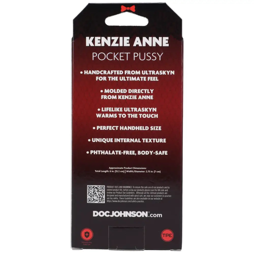 Doc Johnson Signature Strokers Kenzie Anne Ultraskyn Pocket Pussy - Save 15% - Ultraskyn - Sale United Kingdom Stoke-on-trent