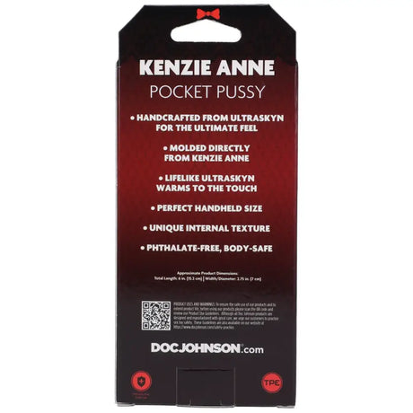 Doc Johnson Signature Strokers Kenzie Anne Ultraskyn Pocket Pussy - Save 15% - Ultraskyn - Sale United Kingdom Stoke-on-trent
