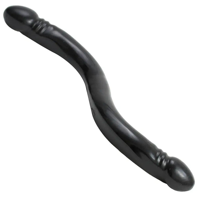 Doc Johnson Smooth Double Header Black 18in - Save 20% - Fast Shipping - Dildo United Kingdom Stoke-on-trent