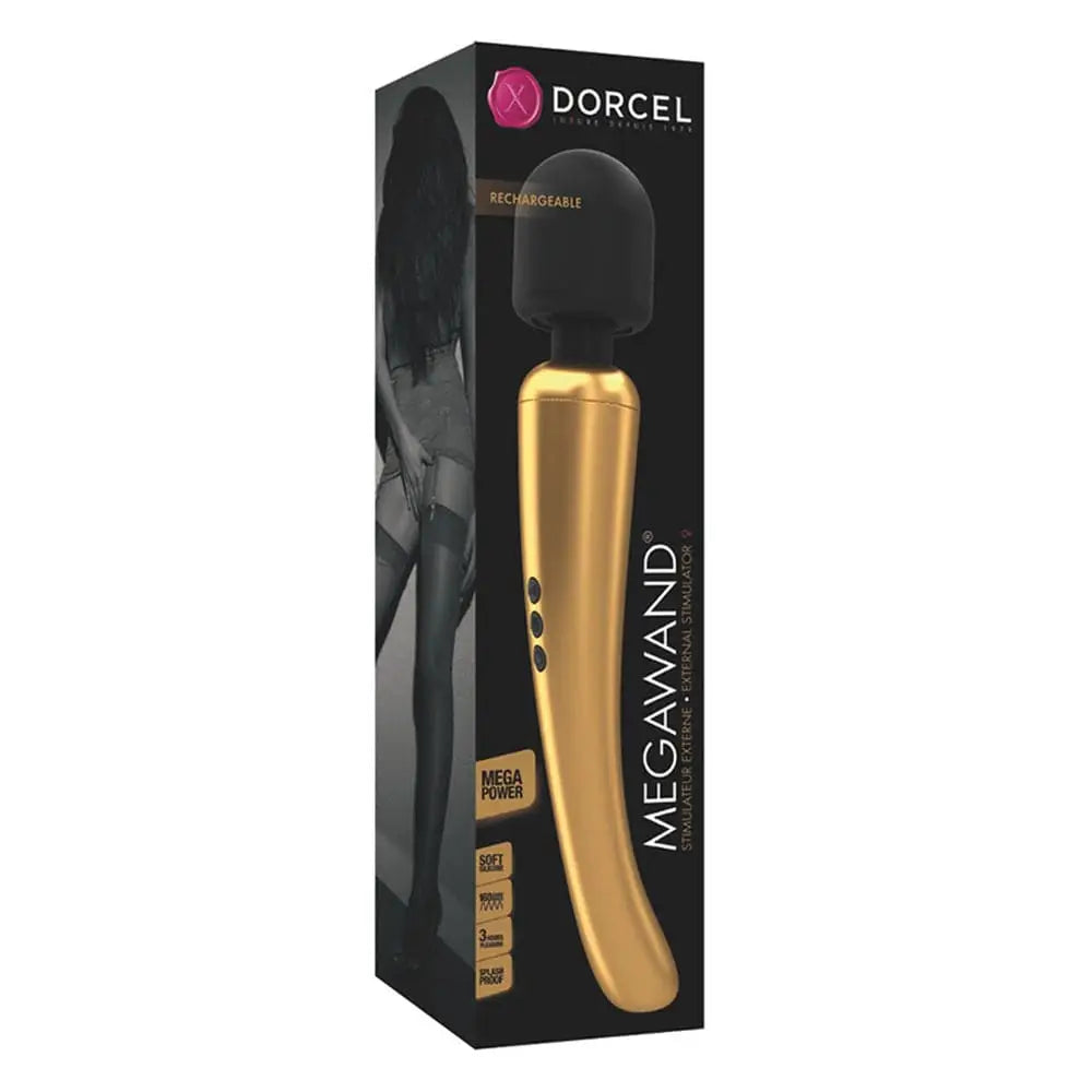 Dorcel Rechargeable Mega Wand Gold - Save 30% - Fast Shipping - Vibrator United Kingdom Stoke-on-trent