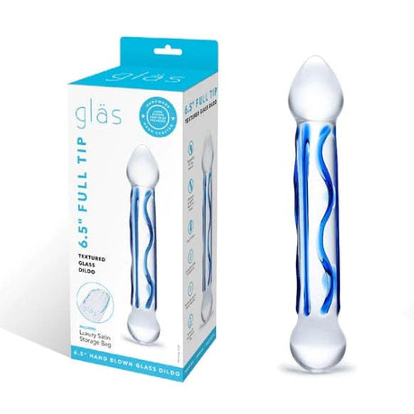 Double Ended Blue Glass Dildo