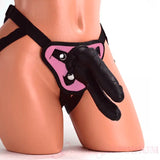 Double Strap-on Dildo with Pink Harness - Save 15% - Fast Shipping - Sale United Kingdom Stoke-on-trent