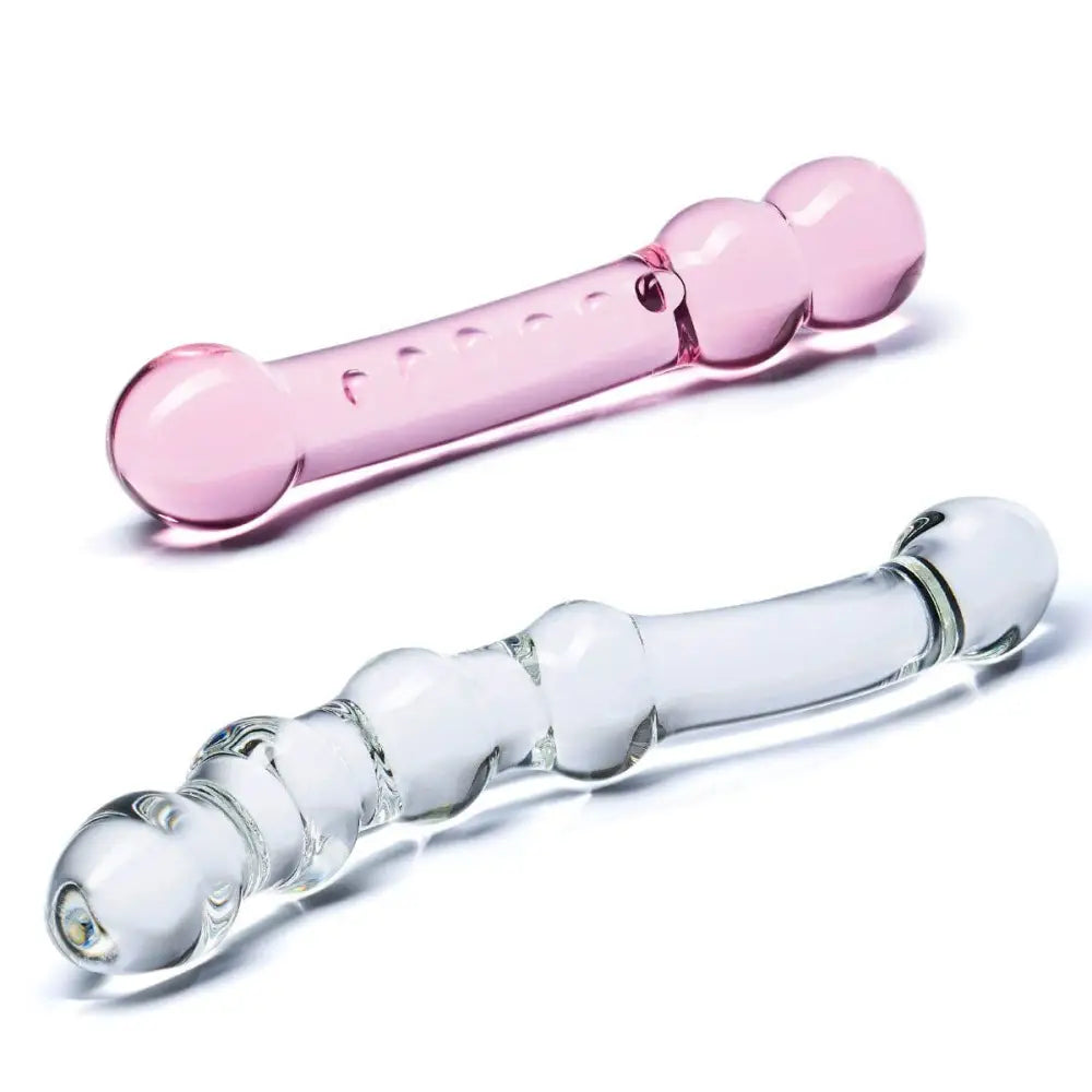 Double Trouble Glass Dildo Set - Save 30% - Fast Shipping - United Kingdom Stoke-on-trent