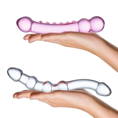 Double Trouble Glass Dildo Set - Save 30% - Fast Shipping - United Kingdom Stoke-on-trent