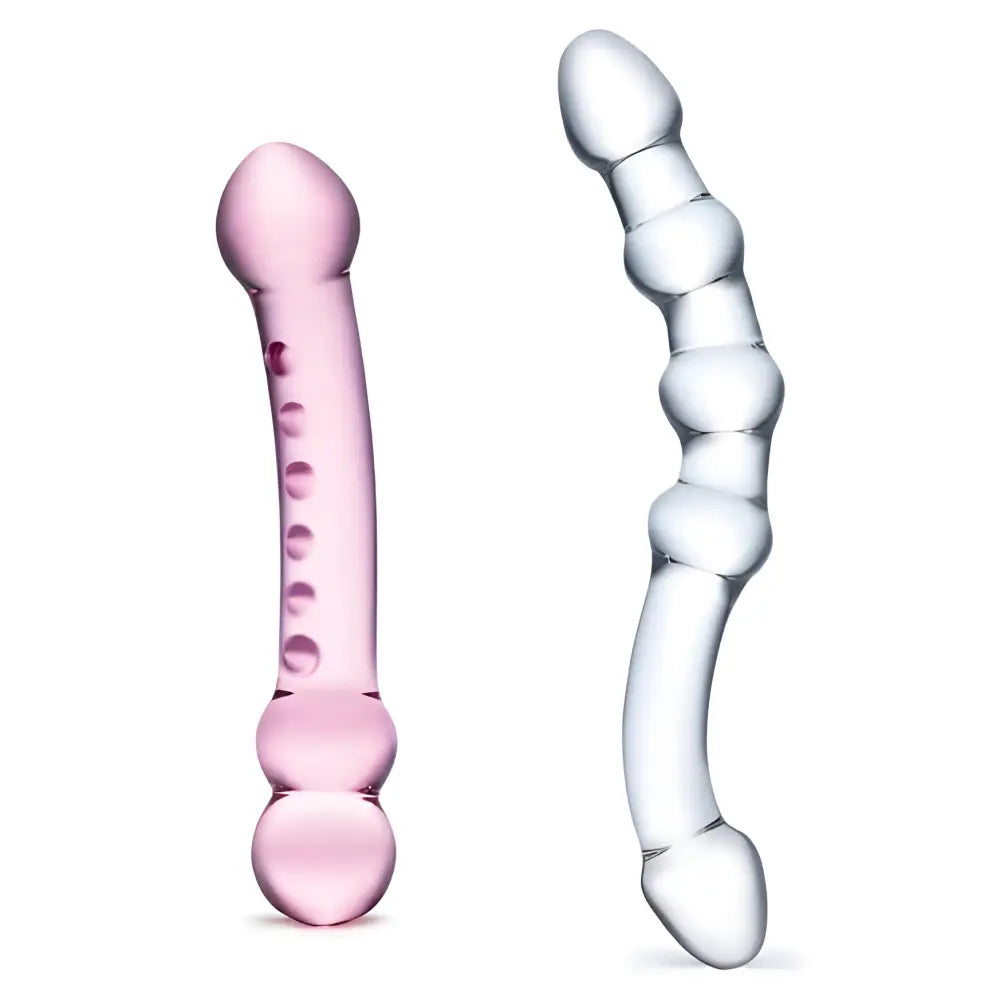 Double Trouble Glass Dildo Set - Save 30% - Fast Shipping - United Kingdom Stoke-on-trent