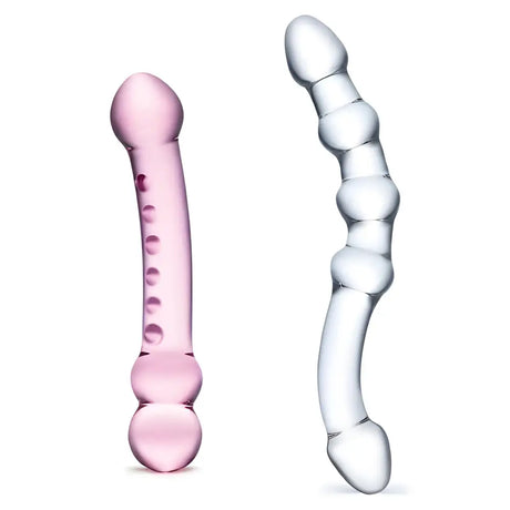 Double Trouble Glass Dildo Set - Save 30% - Fast Shipping - United Kingdom Stoke-on-trent