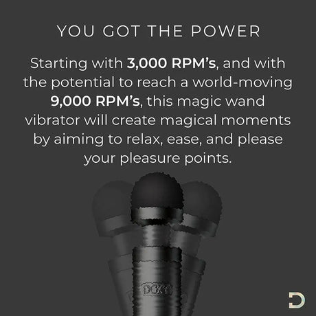 Doxy Die Cast 3 Rechargeable Wand Matte Black - Save 30% - Fast Shipping - Vibrator United Kingdom Stoke-on-trent