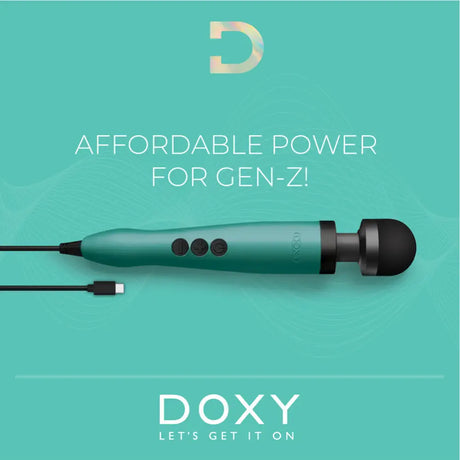 Doxy Wand 3 Turquoise Usb Powered - Save 25% - Usb - Fast Shipping - Vibrator United Kingdom Stoke-on-trent
